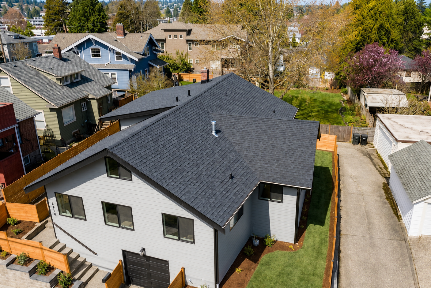 Residential reroof completed by Vantek Roofing in Greater Seattle